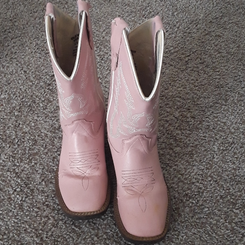 Girls Pink Cowboy Boots